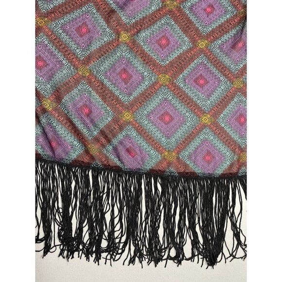 LuLaRoe Monroe Chiffon Fringe Kimono Cardigan Large NEW - Picture 5 of 6